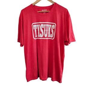 Texas Sucks T-Shirt Men XL Red White TXSUXS Boomer Sooner OU Oklahoma Fans